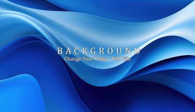 Free PSD abstract blue color background generative ai