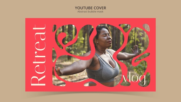 Free PSD abstract bubble mask youtube cover