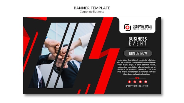 Abstract business banner template