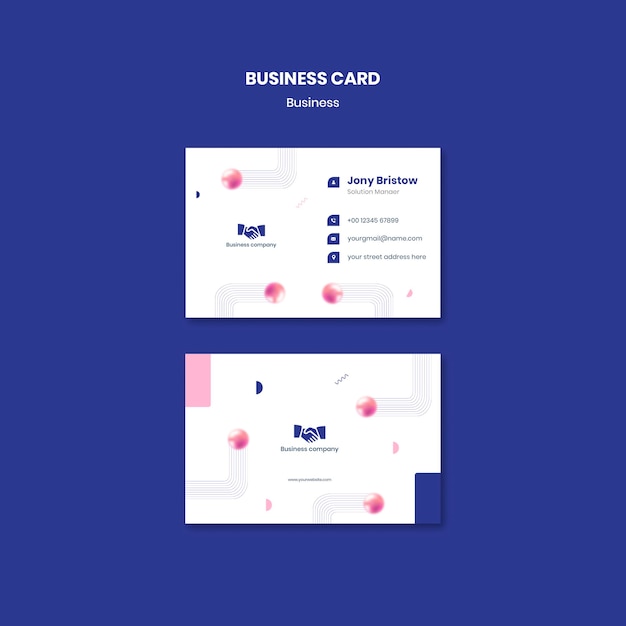 Free PSD abstract business card template