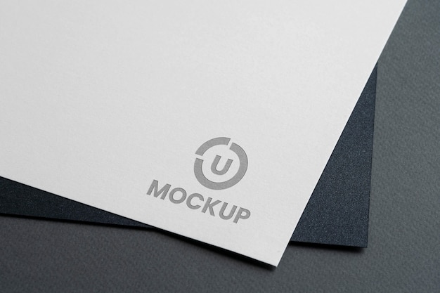 Abstract business mock-up logo