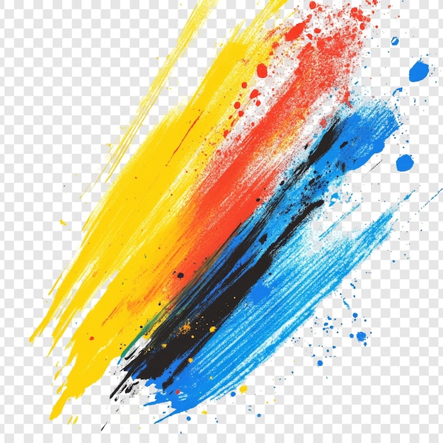 抽象 的 な 色彩 の ある 刷子 の ストローク 活気 の ある デジタル 絵画