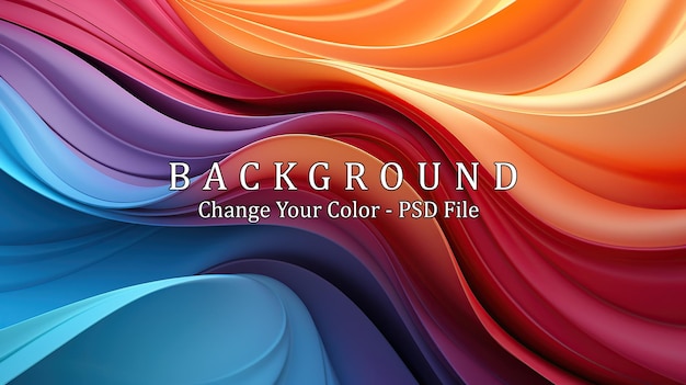 Free PSD abstract colorful gradient background for design