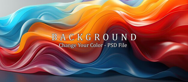 Free PSD abstract colorful gradient background for design