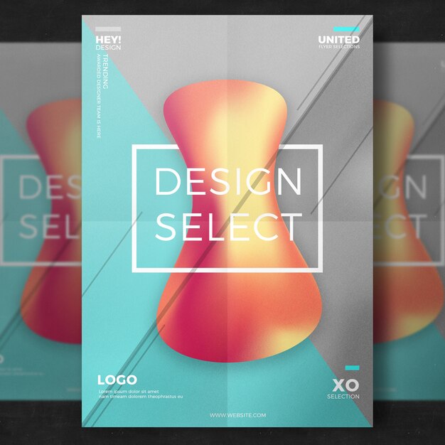 abstract creative design poster