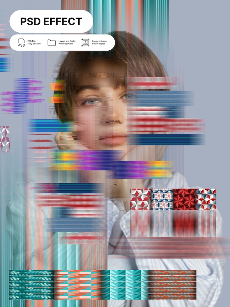Free PSD abstract creative photography effect
