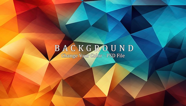 abstract geometric colorful background generative ai