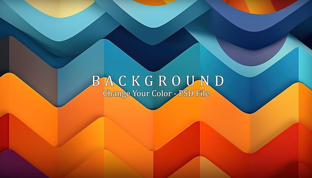 Free PSD abstract geometric colorful background generative ai