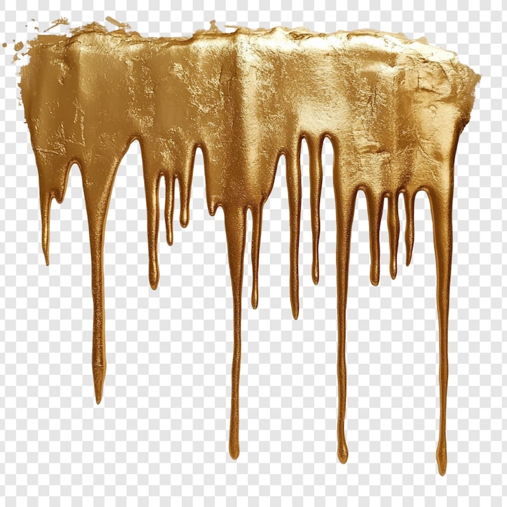 मुफ़्त PSD abstract gold dripping paint texture background