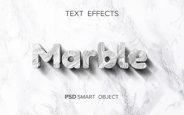 Abstract marble text effect