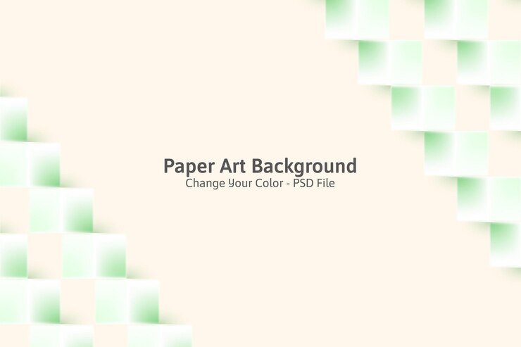 Free PSD abstract modern square texture background 3d paper art style that looks creased design
