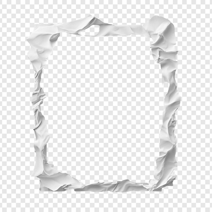 Free PSD abstract white paper frame elegant textured and empty for your design