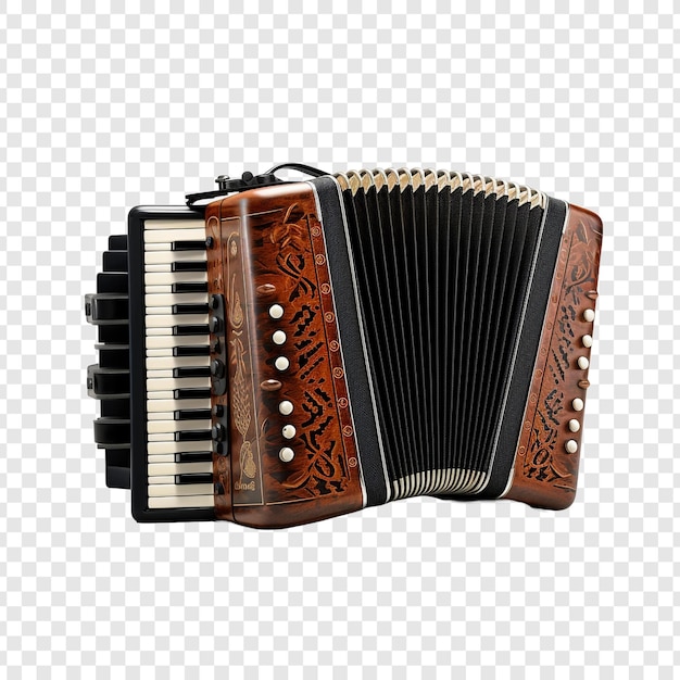 Free PSD accordion isolated on transparent background