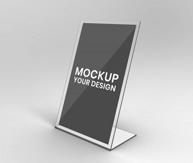 Download Premium PSD | Acrylic table expositor