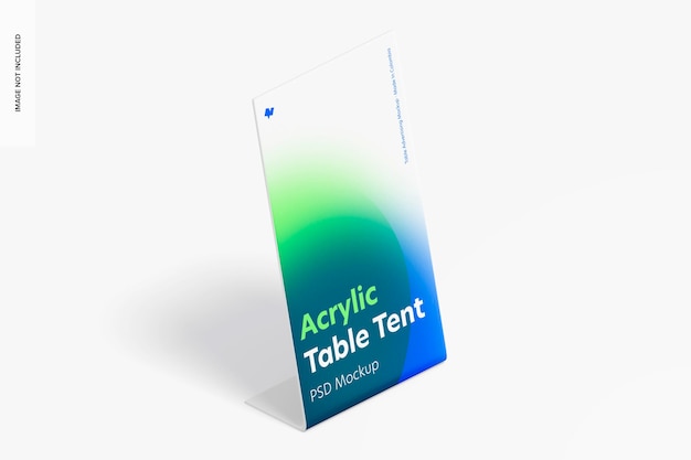 Download Free PSD | Curved top table tent mockup
