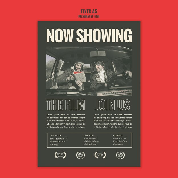 acting agency poster template