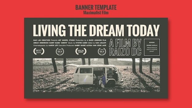 acting agency template banner