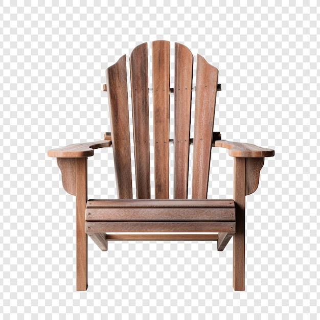 Adirondack chair isolated on transparent background