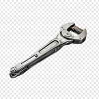 Free PSD adjustable wrench isolated on transparent background