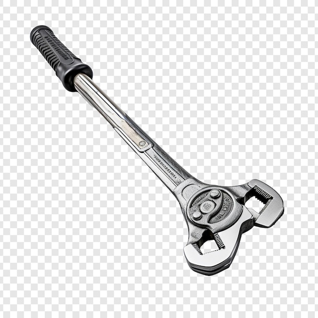 Free PSD adjustable wrench isolated on transparent background