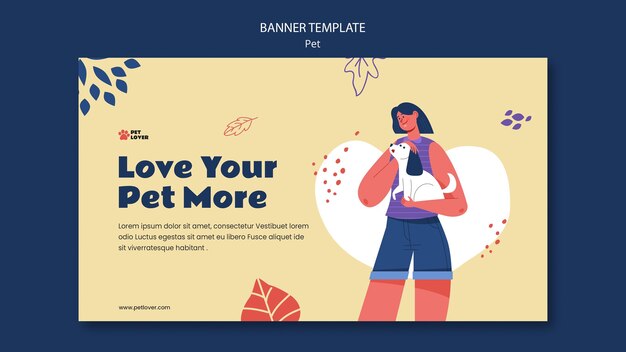 Adopt a pet banner template