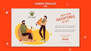 Free PSD adopt a pet banner template