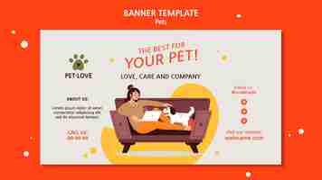 Free PSD adopt a pet banner template