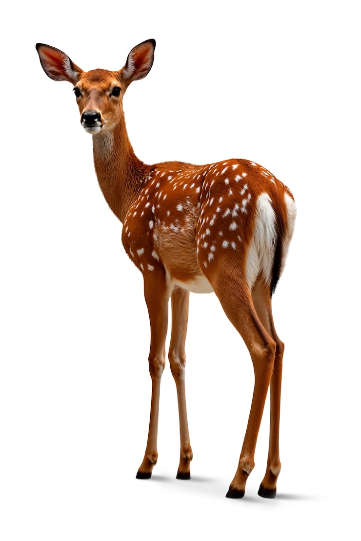 Free PSD adorable deer isolated