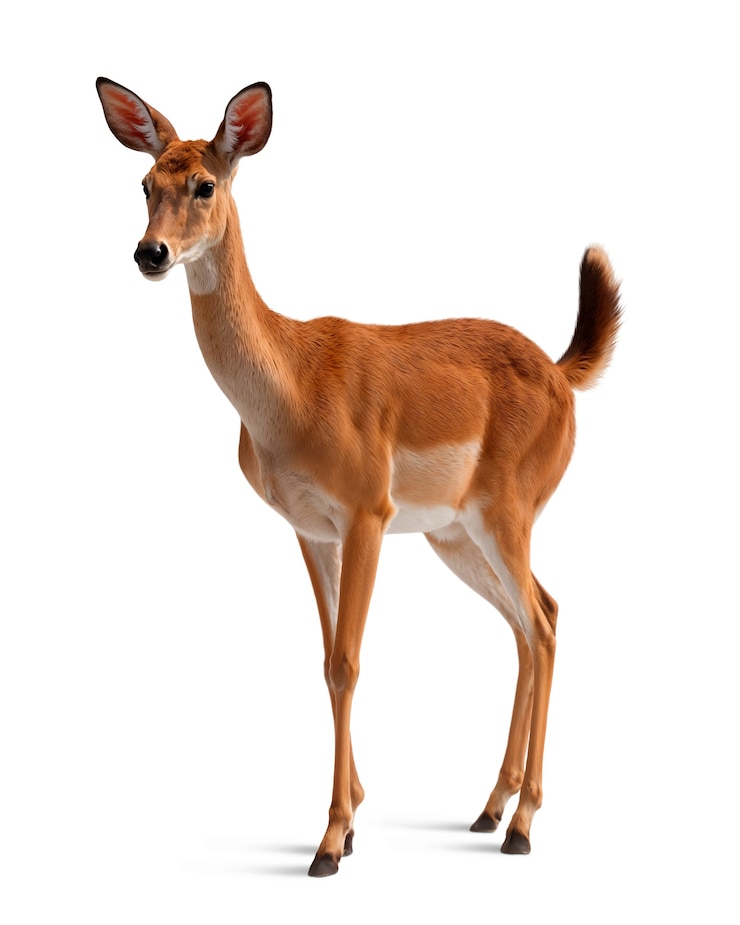 Free PSD adorable deer isolated