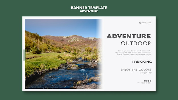 Adventure banner template