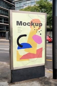 Advertising outdoor display mockup