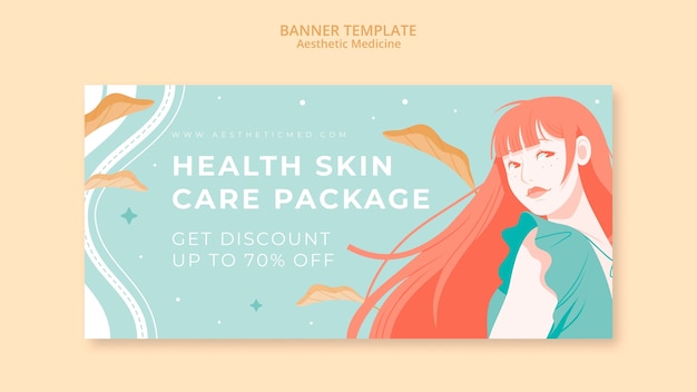 Free PSD aesthetic medicine banner template