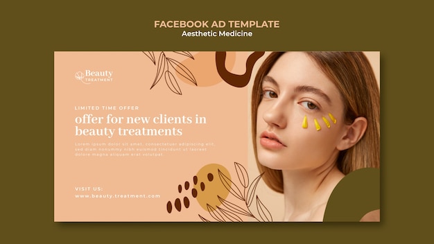 Free PSD aesthetic medicine facebook template