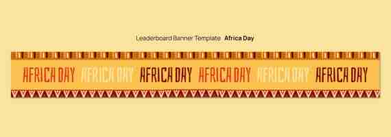 Free PSD africa day celebration  banner template