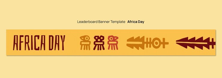 Free PSD africa day celebration  banner template