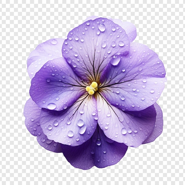 Free PSD african violet flower isolated on transparent background