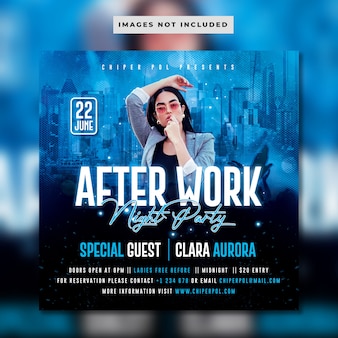 After work night party flyer