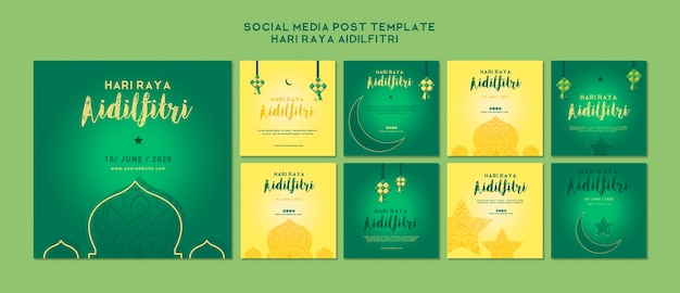 Aidilfitri instagram post collection
