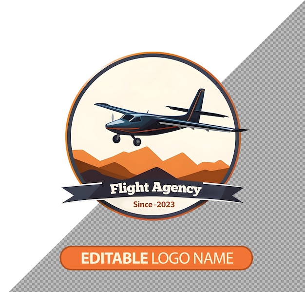 Free PSD air flight logo