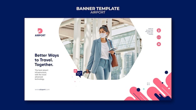 공항 배너 디자인 서식 파일