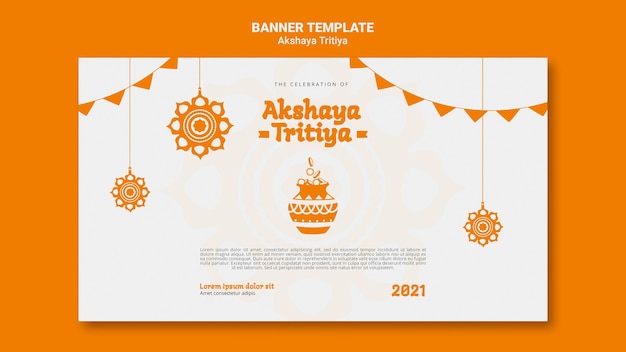 Free PSD akshaya tritiya banner template