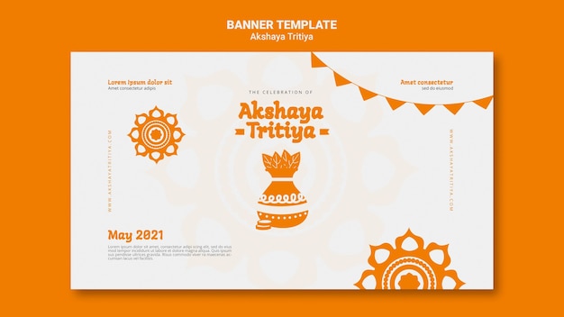 Free PSD akshaya tritiya banner template