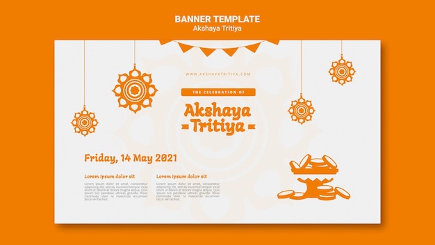 Free PSD akshaya tritiya banner template