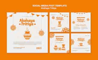 Free PSD akshaya tritiya instagram posts