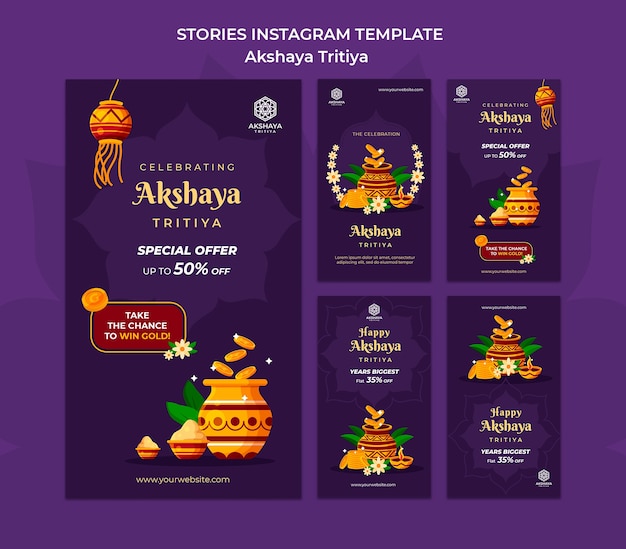 無料PSD akshayatritiyaのinstagramストーリー