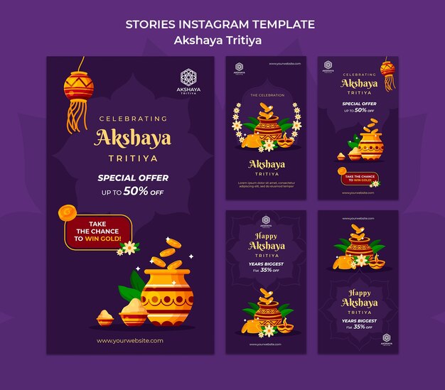 akshaya tritiya instagram stories