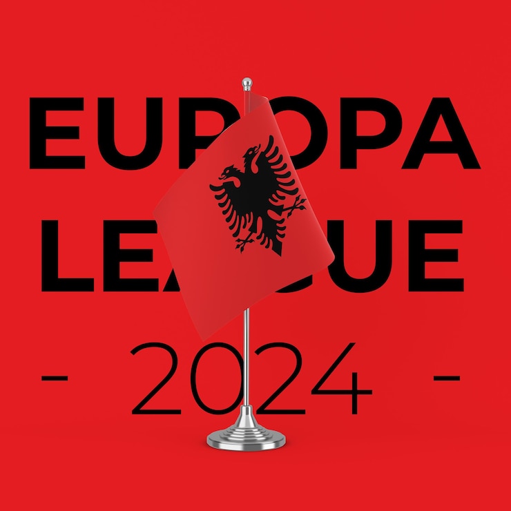 Free PSD albania table flag