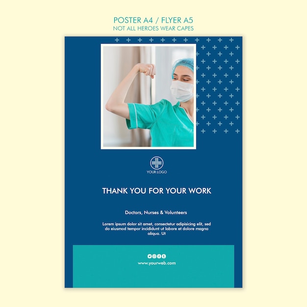 not all heroes wear capes poster template