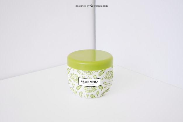 Aloe vera product mockup