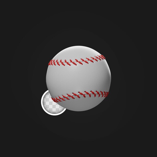 Amazing baseball ball 3d illustration